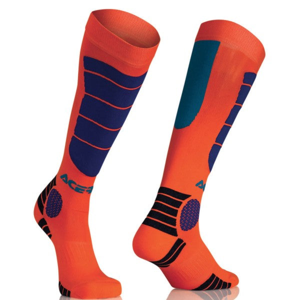 Acerbis MX Impact Youth Socks - Orange/Blue