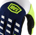 100% Airmatic Gloves - Navy/White