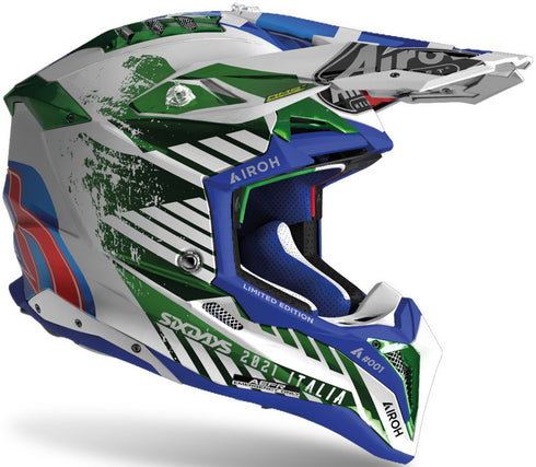 Airoh 2022 Aviator 3 Six Days Helmet - Italy 2021
