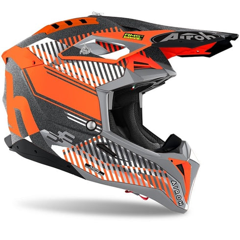 Airoh Aviator 3 Wave Helmet - Orange Chrome