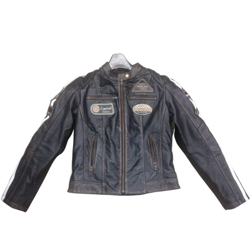 Nexo Sports Ladies Cafe Racer Jacket - Brown