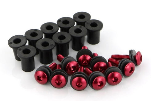 BMA Aluminium Screen Bolts/Screws Set - Red