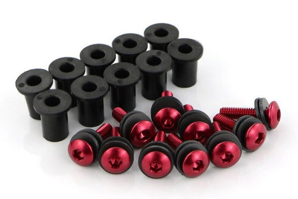 BMA Aluminium Screen Bolts/Screws Set - Red