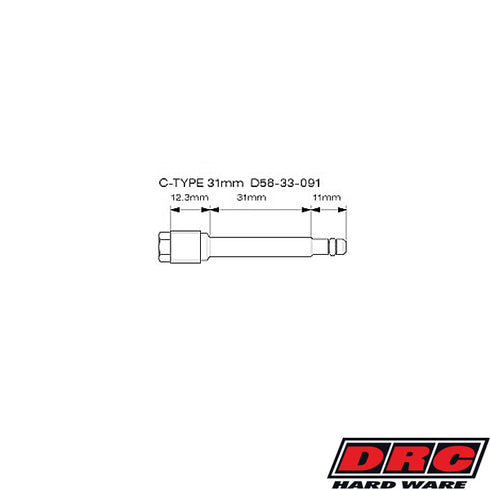 Dirt Freak Front Brake Pin C-Type 31mm