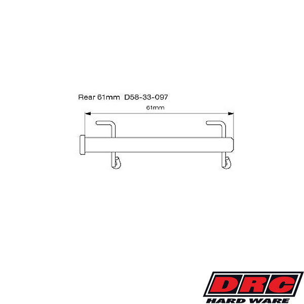 Dirt Freak Rear Brake Pin With Clip KTM/Husqvarna