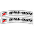 DRC Front Fender Side Decal Zeta Racing