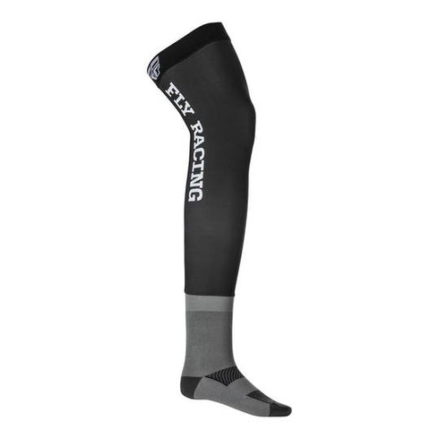 Fly Racing knee Brace Socks 2022 - Black/Grey/White — Motorcycle Gear (image 1 of 2)