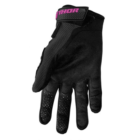 Thor 2023 Women Sector Gloves - Black/Pink