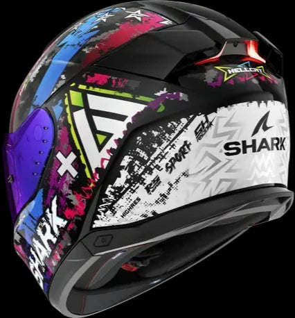 Shark Skwal i3 Hellcat Helmet - KUB (Extra Blue Visor Included)
