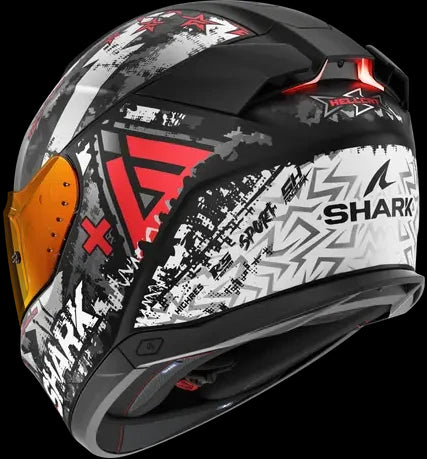 Shark Skwal i3 Hellcat Helmet - Matt KUR (Extra Red Visor Included)
