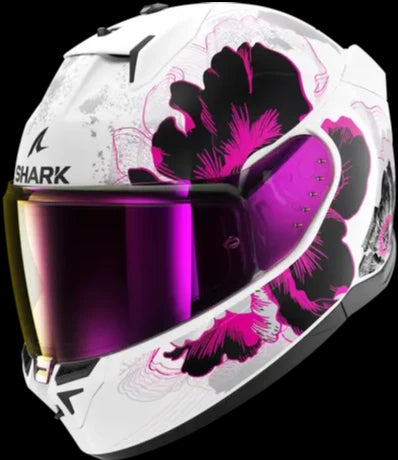 Shark D-Skwal 3 Mayfer Helmet - White/Purple/Grey WVA