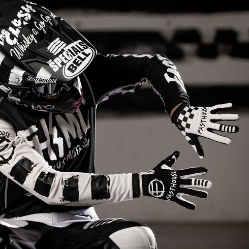 Fasthouse Speed Style Punk Youth Gloves - Black/White/Pink