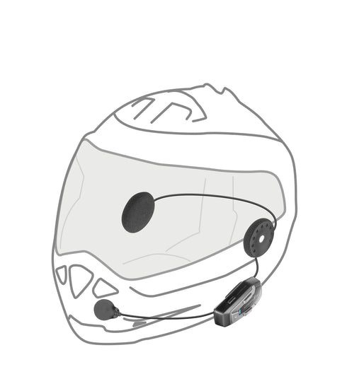 Interphone UCOM8R Bluetooth/Mesh Headset - Single Unit