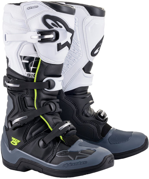 Alpinestars Tech 5 Boots - Black/Dark Grey/White