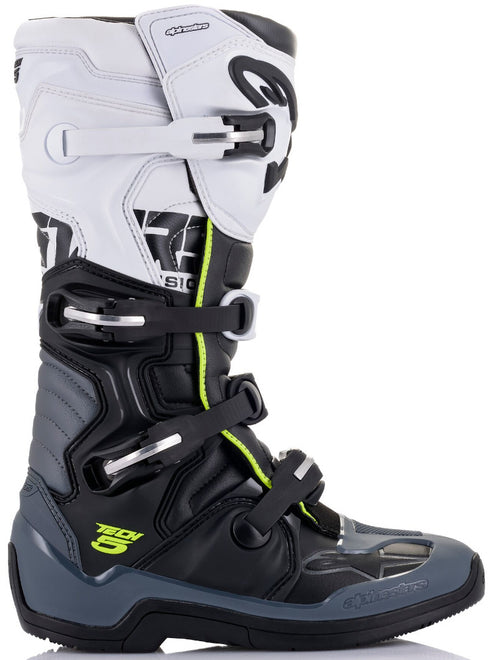 Alpinestars Tech 5 Boots - Black/Dark Grey/White