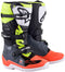 Alpinestars Tech 7S Youth Boots - Dark Grey/Red/Yellow