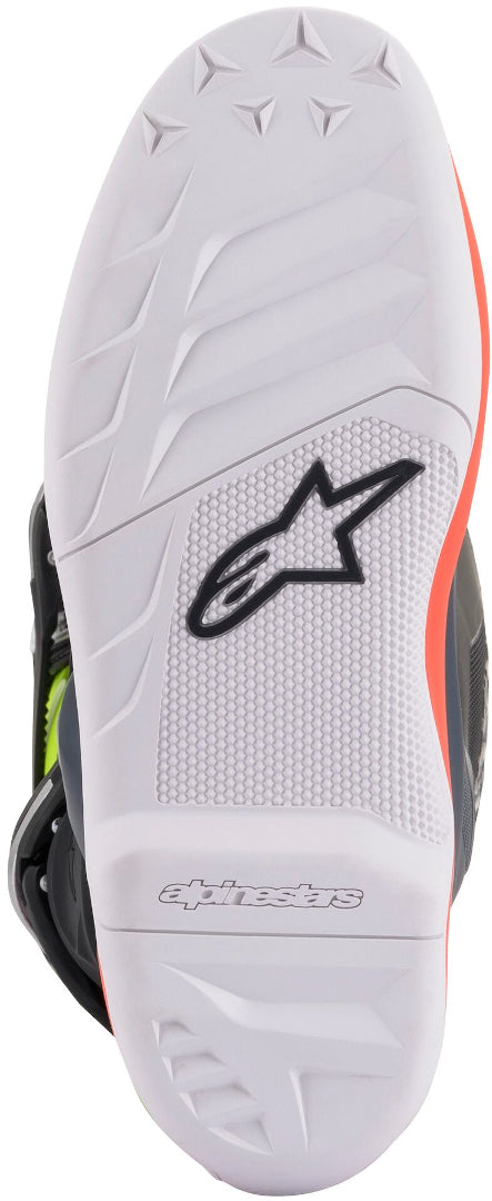 Alpinestars Tech 7S Youth Boots - Dark Grey/Red/Yellow