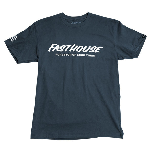 Fasthouse Mens Logo T-Shirt - Indigo