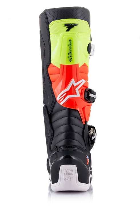Alpinestars Tech 7 Boots - Black/Yellow Fluo/Red Fluo