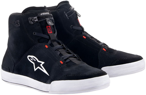 Alpinestars Chrome Shoes - Black/Cool Grey/Red Fluo