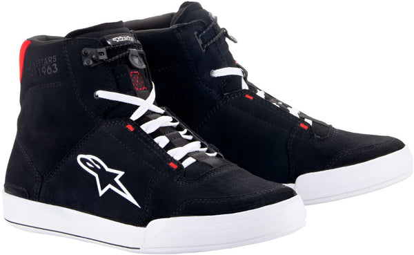 Alpinestars Chrome Shoes - Black/White/Bright Red