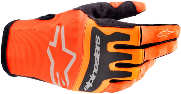 Alpinestars 2023 Techstar Gloves - Hot Orange/Black