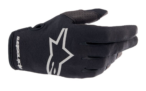 Alpinestars 2023 Radar Gloves - Black/Brushed Silver