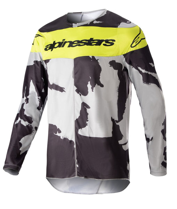 Alpinestars Racer Tactical Jersey Cast Grey Camo Yellow Fluo