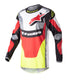 Alpinestars Fluid Agent Jersey - Black/Mars Red/Yellow Fluo