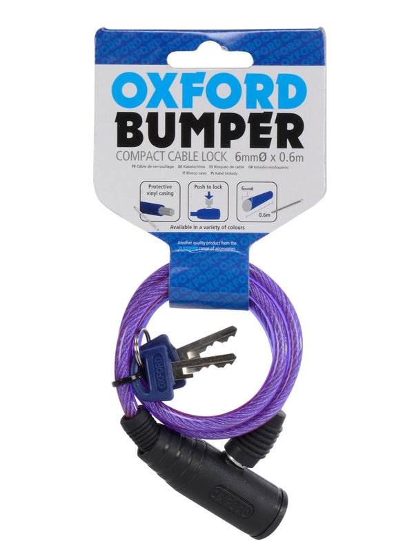 Oxford Bumper Cable Lock - Purple