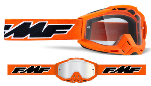 FMF Powerbomb OTG Goggle - Rock Orange Clear