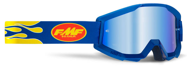 FMF Powercore Goggle - Flame Navy Mirror
