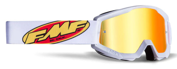 FMF Powercore Goggle - White Mirror