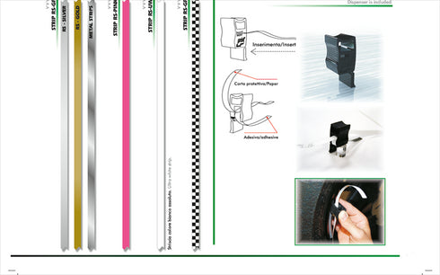 Onedesign Reflective and Fluorescent Rim Tape 7mmX6m with Applicator