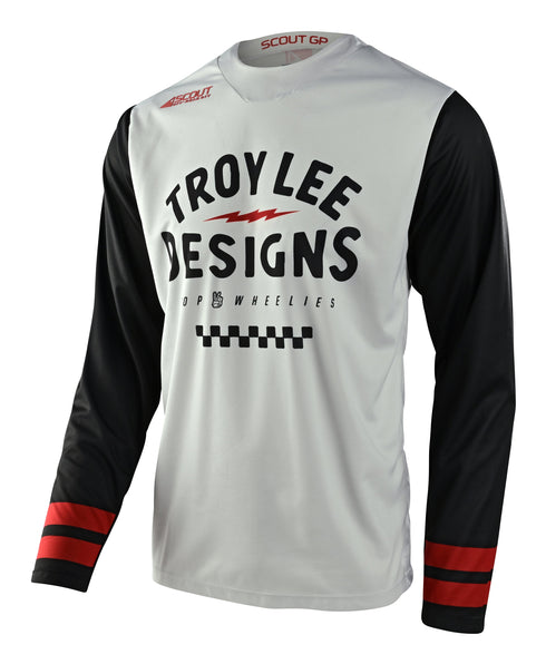 Troy Lee Designs Scout GP Jersey Ride on Charcoal/Vintage White