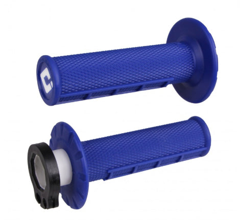 ODI Half Waffle Lock-On Grips - Blue