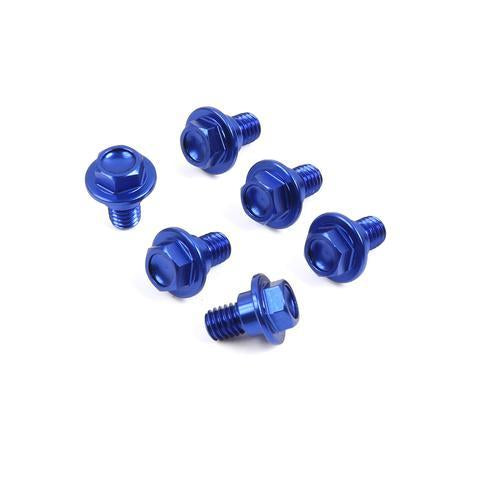 Zeta Fork Guard Bolt Set 6pc - Yamaha Blue