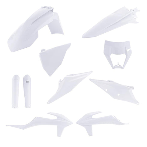 Acerbis Plastic Kit Ktm Exc-F 20-21 White
