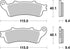 SBS FA281 Sinter Brake Pad - Rear