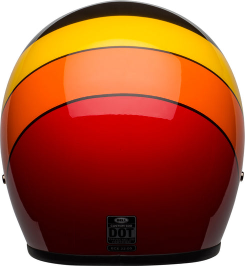 Bell Custom 500 Riff Helmet - Black/Yellow/Orange/Red