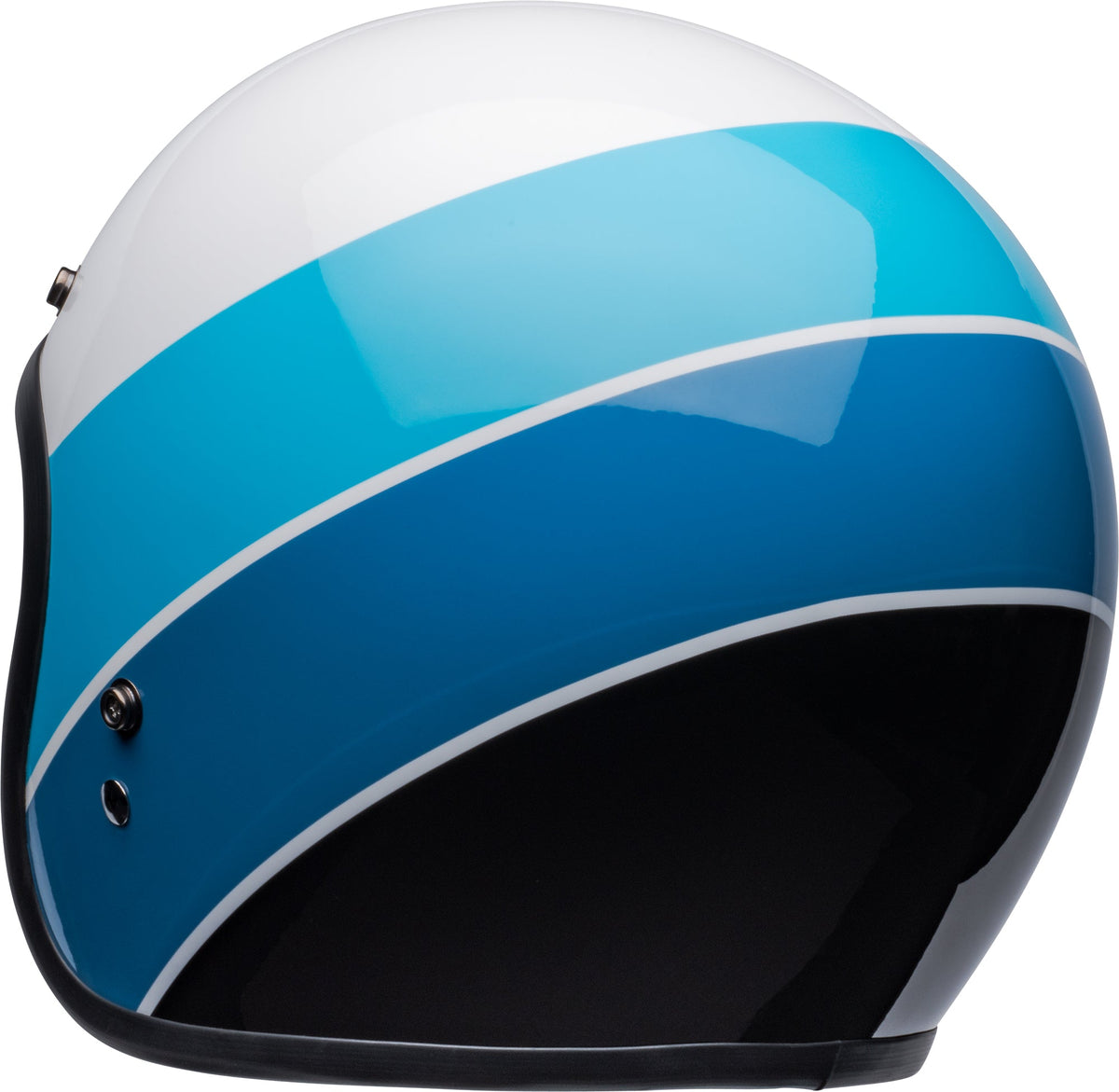 Bell Custom 500 Riff Helmet White/Blue Bike Kings