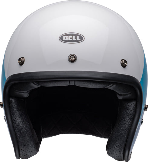 Bell Custom 500 Riff Helmet - White/Blue