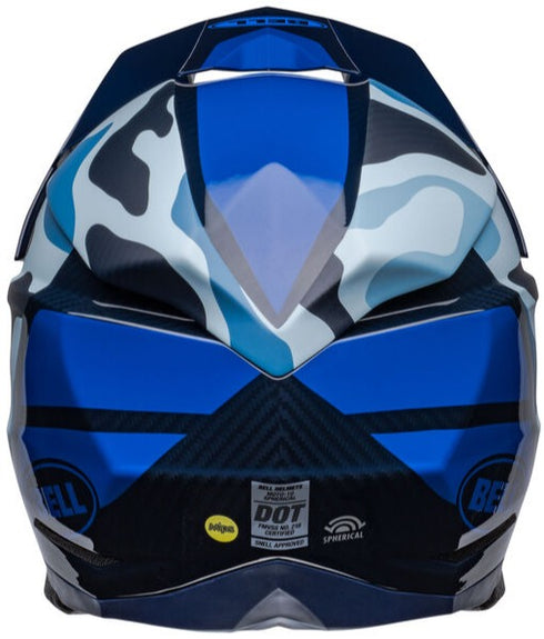 Bell Moto-10 Spherical Ferrandis Merchant Helmet - Dark Blue/Light Blue (ECE 22.06)