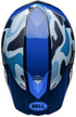 Bell Moto-10 Spherical Ferrandis Merchant Helmet - Dark Blue/Light Blue (ECE 22.06)