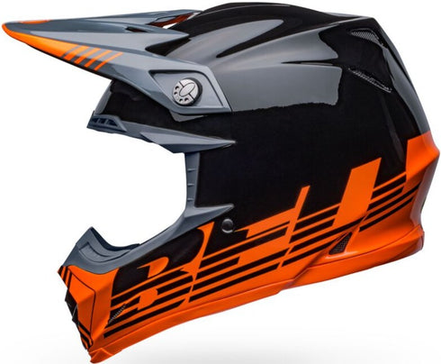 Bell Moto-9 MIPS Louver Helmet - Black/Orange