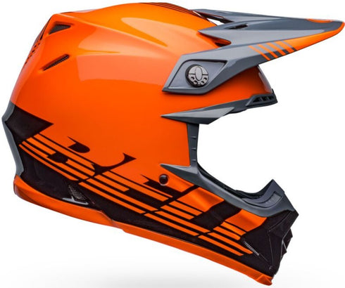 Bell Moto-9 MIPS Louver Helmet - Black/Orange