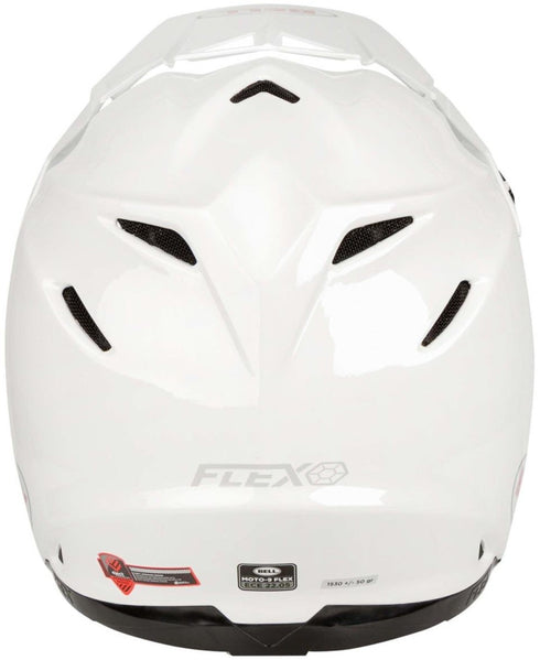 Bell Moto-9 Flex Solid Helmet - White Gloss