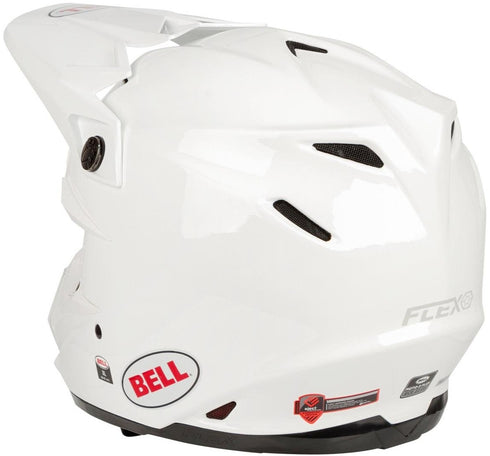 Bell Moto-9 Flex Solid Helmet - White Gloss