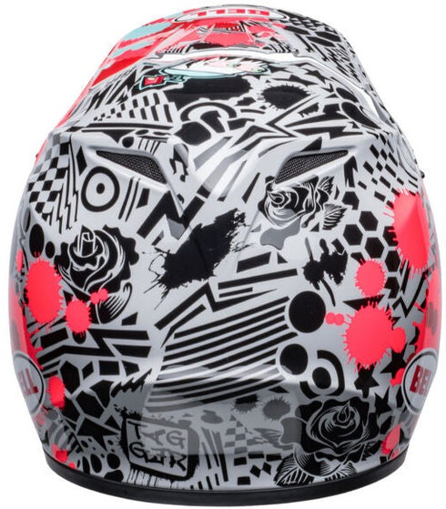 Bell MX-9 MIPS Tagger Splatter Helmet - Bright Red/Grey Gloss (ECE 22.06)