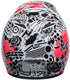 Bell MX-9 MIPS Tagger Splatter Helmet - Bright Red/Grey Gloss (ECE 22.06)